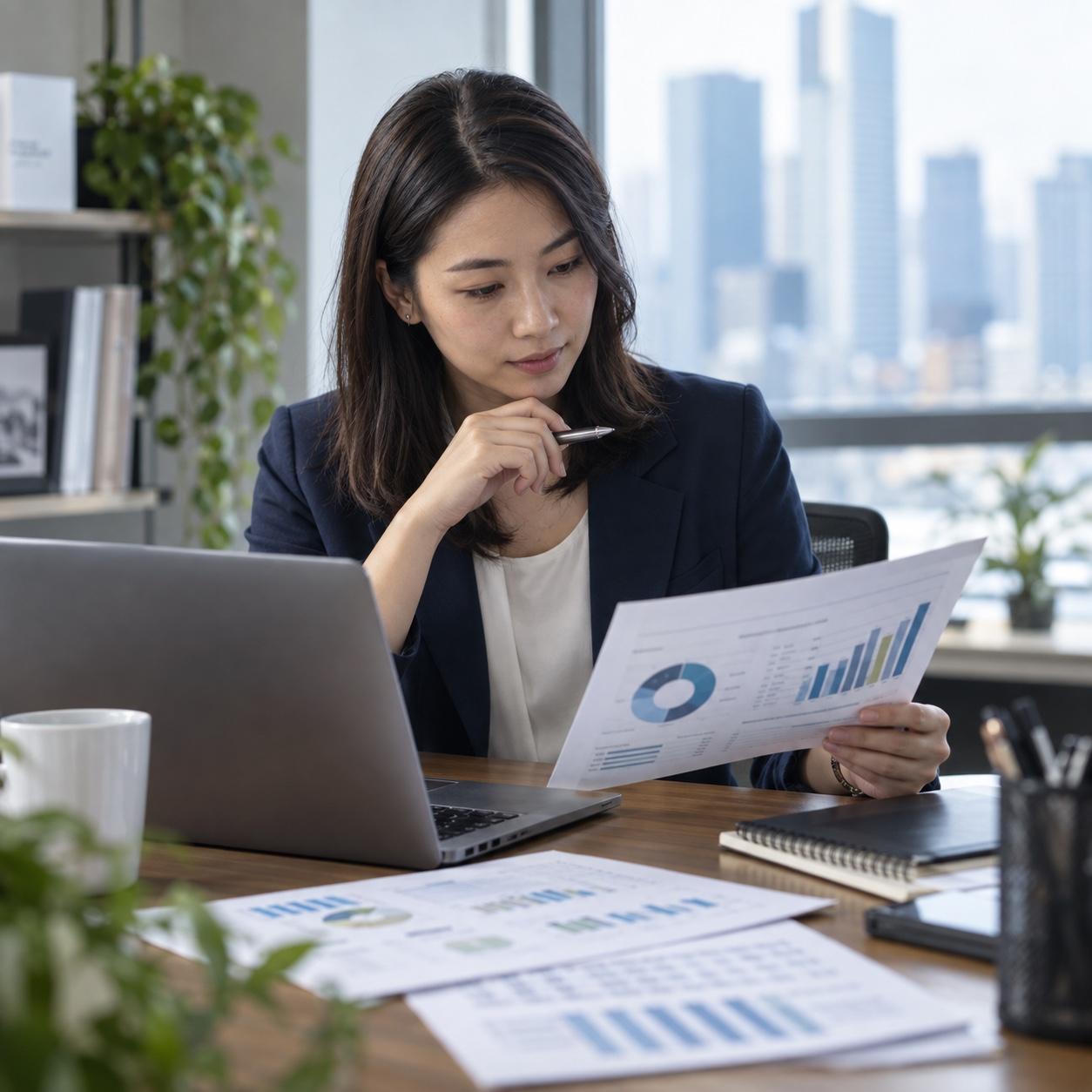 A research analyst reviewing audience and panel data